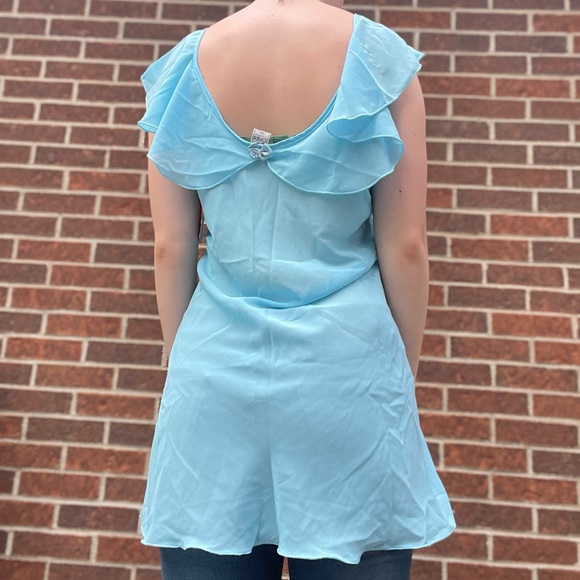 Vintage pastel blue heart slip - Picture 9 of 14